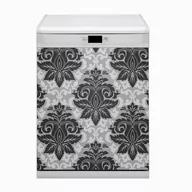 Dekoracje domu - Bluedecor Maskownica na zmywarkę Szary wzór 60x80 - miniaturka - grafika 1