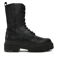 Botki damskie - Botki G-Star Raw Kafey Pfm Boot High W D26647 Czarny - miniaturka - grafika 1