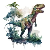 Pasmanteria - Naprasowanka Dinozaury dino art sztuka 10 - miniaturka - grafika 1