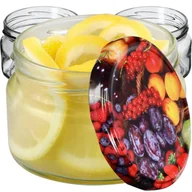 Pojemniki kuchenne - Słoiki Denia 250ml 20szt. 82mm + wieczko "Owoce" - miniaturka - grafika 1