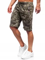 Spodenki męskie - Spodenki Dresowe Moro Khaki JX701 DENLEY_2XL - miniaturka - grafika 1