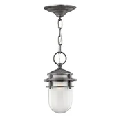 Lampy ogrodowe - Elstead Lighting Reef 1Lt Chain Lantern Hematite HK/REEF8 HE Lampa wisząca ogrodowa IP23 stylowa HK/REEF8 HE) - miniaturka - grafika 1