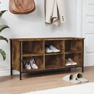 Szafki na buty - Szafka na buty, przydymiony dąb, 100x35x50 cm Lumarko! - miniaturka - grafika 1