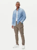Spodnie męskie - G-Star Raw Spodnie materiałowe Zip Pocket 3D D24307-E172 Zielony Skinny Fit - miniaturka - grafika 1
