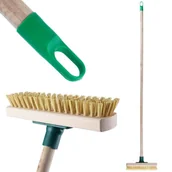 Miotły, szufle, mopy - Miotła do szorowania ryżowa czyszczenia podłóg kostki kafelek posadzki szczotka 125 cm - miniaturka - grafika 1