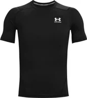 Koszulki męskie - Under Armour Under Armour Heatgear Armour Short Sleeve 1361518-001 czarne 3XL - miniaturka - grafika 1