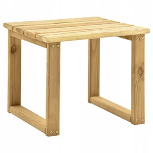 Stolik do leżaka, 30x30x26 cm, impregnowane drewno sosnowe - Leżaki ogrodowe - miniaturka - grafika 1