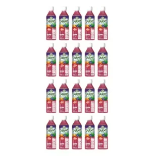 Pure Plus Napój z aloesem - Jagoda Zgrzewka 20 x 500 ml - Soki i napoje niegazowane - miniaturka - grafika 1