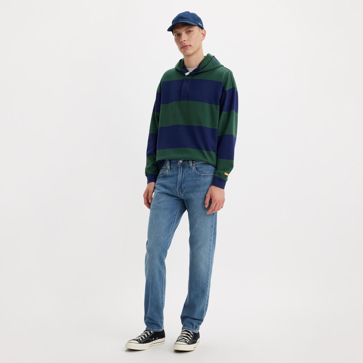 LEVI'S JEANSY MĘSKIE PROSTE KLASYCZNE NIEBIESKIE Z PRZETARCIAMI 32/30 17CA