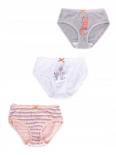 YoClub, Figi majtki dziewczęce, słodkie zwierzątka, 3PAK, 98-104 - Majtki dla dzieci - miniaturka - grafika 1