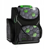 Plecaki szkolne i tornistry - PLECAK SZKOLNY TORNISTER CZARNY DLA CHŁOPCA DO 1 KLASY FOOTBALL PIŁKA NOŻNA - miniaturka - grafika 1