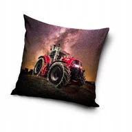 Poszewki na poduszki - Poszewka 40x40 dekoracyjna MIĘKKI VELVET dla dzieci i młodzieży Traktor - miniaturka - grafika 1