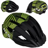 Kaski rowerowe - Kellys Kask DAZE MTB z daszkiem S 52-55cm czarno-zielony /green/ K1318 - miniaturka - grafika 1