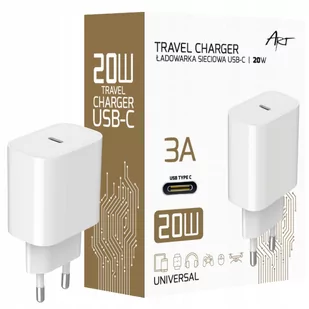 ŁADOWARKA SIECIOWA SZYBKA USB-C 20W 3A QUICK CHARGE - Ładowarki do telefonów - miniaturka - grafika 1