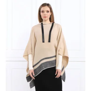 Joop! Ponczo | Relaxed fit | z dodatkiem wełny - Swetry damskie - miniaturka - grafika 1