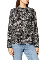 Bluzki damskie - Only Onlnew Mallory L/S bluzka AOP WVN Noos top damska, Whitecap Gray/Aop:petra Grafika, 32 - miniaturka - grafika 1