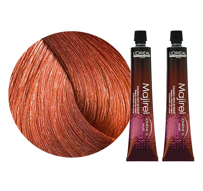 LOREAL MAJIREL TRWAŁA FARBA KOLOR 7.44 BLOND 2X50M