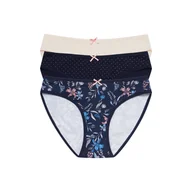 Majtki damskie - Figi Mimi 36508 K047 Zestaw 3 sztuk Granatowy, M - miniaturka - grafika 1