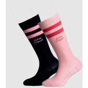 Skarpetki jeździeckie - Kentucky Horsewear Podkolanówki jeździeckie Stripes 2-pak - Kentucky - navy/light rose - miniaturka - grafika 1