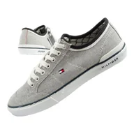 Trampki męskie - Buty Tommy Hilfiger FM0FM00401 szare - miniaturka - grafika 1