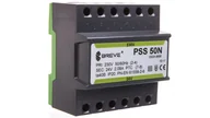 Zasilacze i transformatory - Breve Transformator 1-fazowy modułowy PSS 50N 50VA 230/24V na szynę 16024-9888 - miniaturka - grafika 1