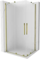 Kabiny prysznicowe - Mexen Velar Duo kabina prysznicowa rozsuwana 100x90 cm, szron, złota - 871-100-090-32-50 - miniaturka - grafika 1