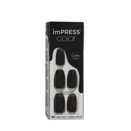 Sztuczne paznokcie i akcesoria - Kiss imPRESS Color Coffin Shape Sztuczne paznokcie 30 szt Odcień 512 All Black - miniaturka - grafika 1
