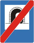 Wyposażenie miejsc publicznych - Znak drogowy informacyjny D-38 Koniec tunelu - miniaturka - grafika 1