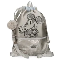 Plecaki worki - Disney Mickey 100 Plecak Szary 35x46 cms Poliester, Szary, Talla única, worek na plecak - miniaturka - grafika 1