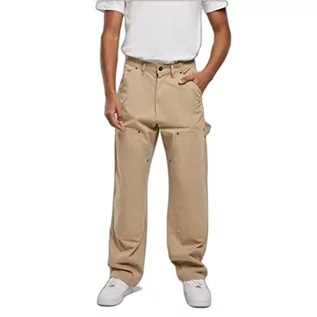 Spodenki męskie - Urban Classics Męskie spodnie typu Double Knee Carpenter, UnionBeige, 32 - grafika 1