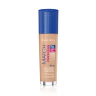 Podkłady do twarzy - Rimmel Match Perfection 24H Moisture SPF20 podkład dopasowujący się do cery 301 Warm Honey 30ml - miniaturka - grafika 1