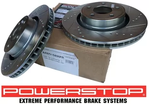 Przednia WIERCONA nacinana tarcza hamulcowa 320mm POWERSTOP Ford Mustang 2015- - Tarcze hamulcowe - miniaturka - grafika 4