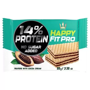 Wafelki Kakaowe bez Dodatku Cukru Happy FIT Pro, 95g - Zdrowa żywność - miniaturka - grafika 1