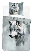 Pościel dla dzieci - Pościel młodzieżowa bawełniana 140x200cm WILK - miniaturka - grafika 1