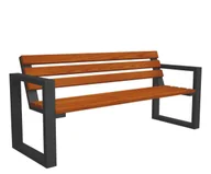 Ławki ogrodowe - ławka z oparciem 180cm Garet P3-G47 - miniaturka - grafika 1