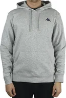 Bluzy męskie - Kappa Kappa Vend Hooded 707390-15-4101M szary XXL - miniaturka - grafika 1