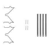 Klocki hamulcowe - Zestaw akcesoriów klocków hamulcowych TEXTAR 82542900  w 24 h. Do 100 dni na zwrot. 100 tys. Klientów. - miniaturka - grafika 1