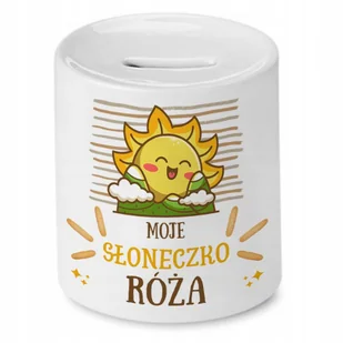 Skarbonka 330 ml Dla Róży Córki Dziecka Prezent z Nadrukiem ze Zdjęciem - Skarbonki - miniaturka - grafika 1