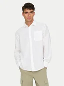 Koszule męskie - Only & Sons Koszula Caiden 22031804 Biały Regular Fit - miniaturka - grafika 1