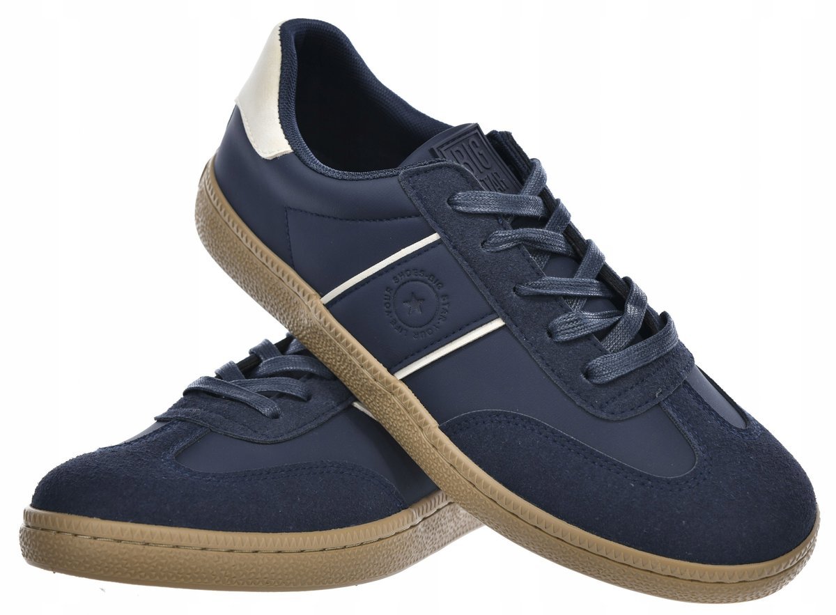 Sneakersy Męskie Buty Sportowe Miękka Wkładka BIG STAR SS174079 Granat 44