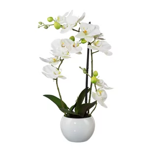 Sztuczna Orchidea w doniczce, 42 cm - Sztuczne kwiaty - miniaturka - grafika 1