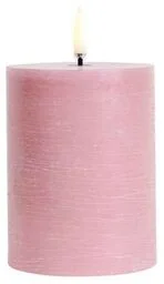 Uyuni - Świeca Słupkowa LED 7,8x10,1 cm Rustic Dusty Rose Uyuni Lighting - Świece - miniaturka - grafika 1