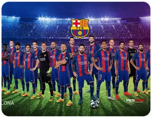 PODKŁADKA POD MYSZKĘ FC BARCELONA Z IMIENIEM 23x19CM DO LAPTOPA - Podkładki pod mysz - miniaturka - grafika 1