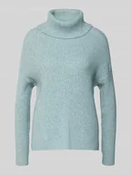 Swetry damskie - Golf o kroju regular fit z mieszanki wiskozy model ‘KATIA’ - miniaturka - grafika 1