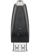 Adaptery i przejściówki - Wentronic Gniazdo USB Adapter  a na gniazdo 3.5 MM, czarny 93982-GB - miniaturka - grafika 1