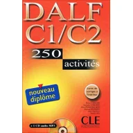Podręczniki dla liceum - CLE International DALF C1/C2 250 activites Nouveau diplome Książka + CD - Cle International - miniaturka - grafika 1