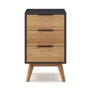 Szafka nocna z drewna sosnowego Lavis – Marckeric - Szafki nocne - miniaturka - grafika 1