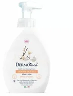 Mydła - Mydło do rąk i twarzy w piance MLEKO & WANILIA, Dermomed, 500 ml - miniaturka - grafika 1