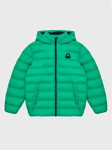 United Colors Of Benetton Kurtka puchowa 2WU0CN016 Zielony Regular Fit - Kurtki i płaszcze dla chłopców - miniaturka - grafika 1
