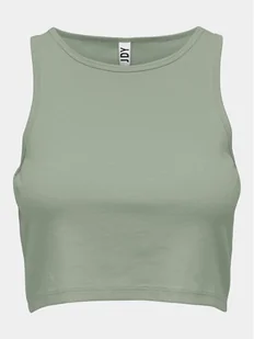 JDY Top Sofia 15275093 Zielony Cropped Fit - Koszulki i topy damskie - miniaturka - grafika 1